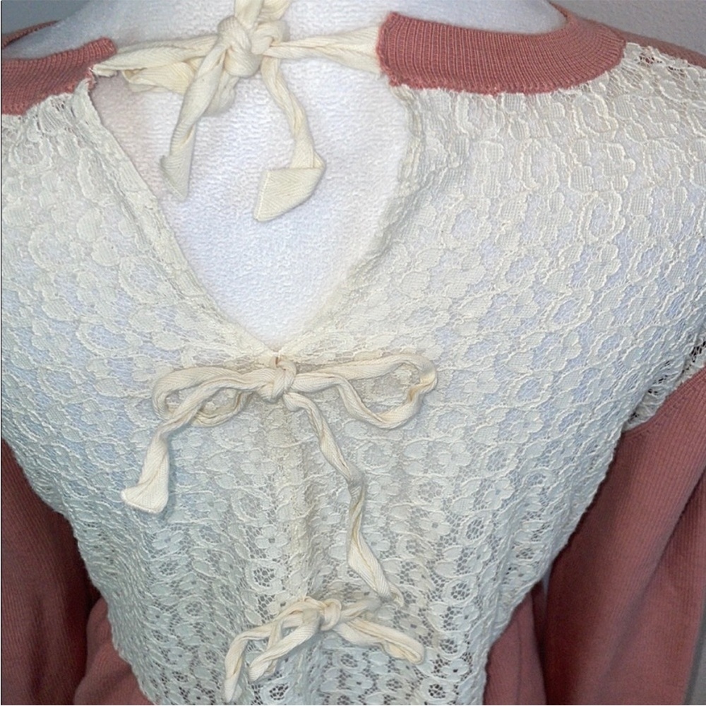 RED Valentino pink French lace Women's Sweater - Picture 4 of 4